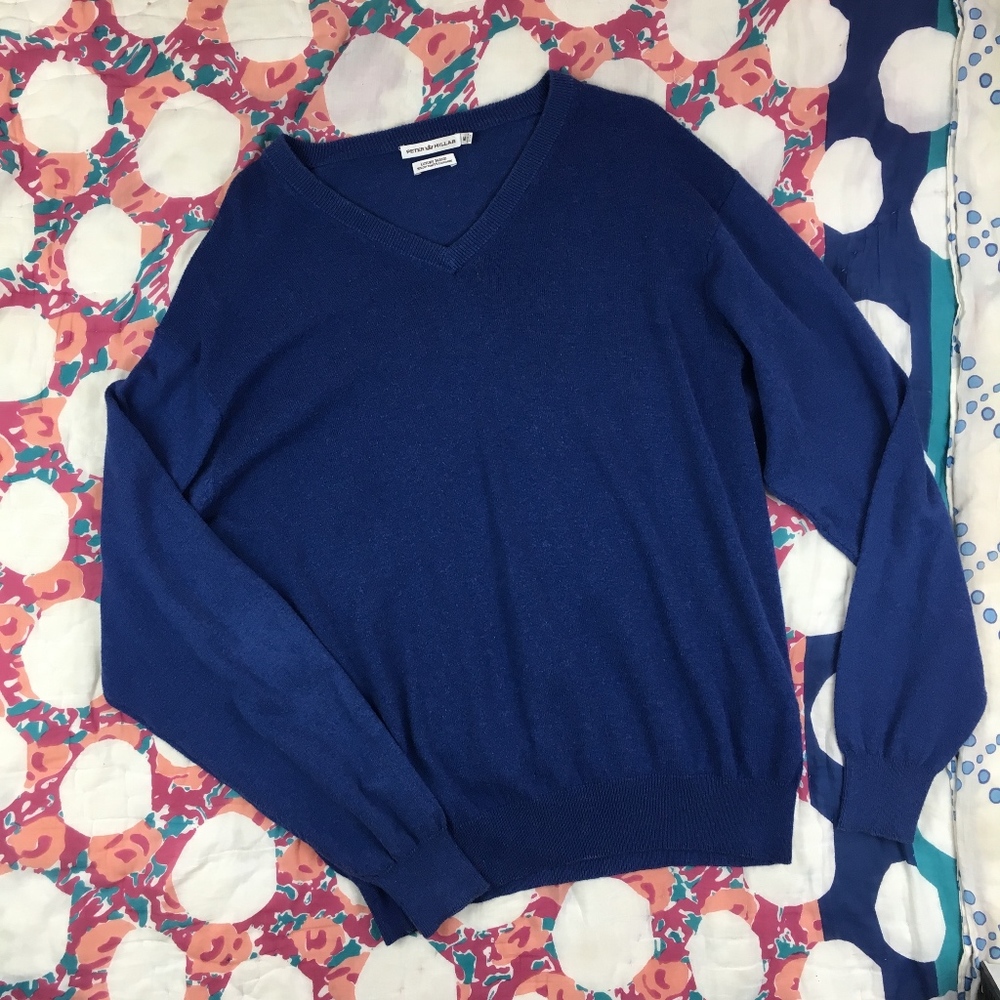 Peter Millar Luxury Cotton Cashmere Blend Sweater